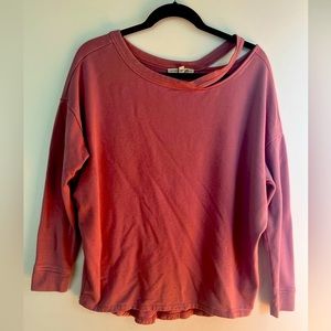 Express Oneeleven One Shoulder Sweatshirt